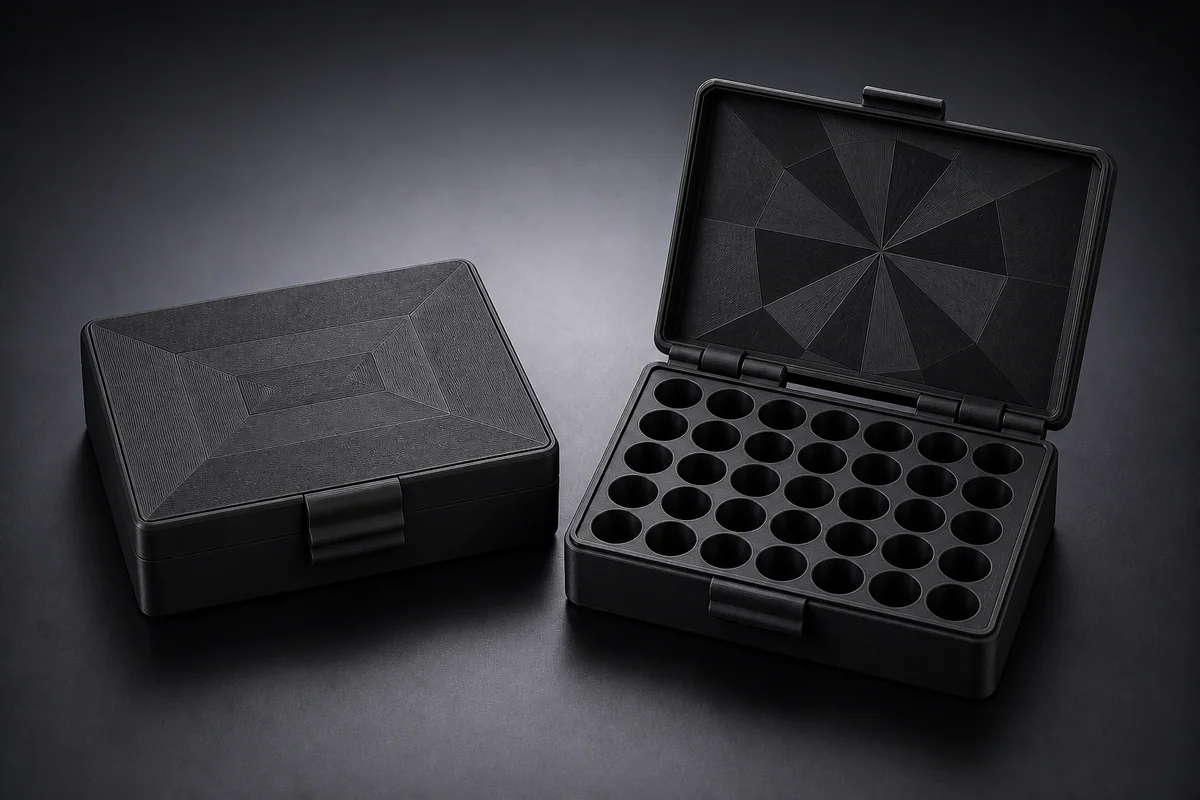Black vial organizer