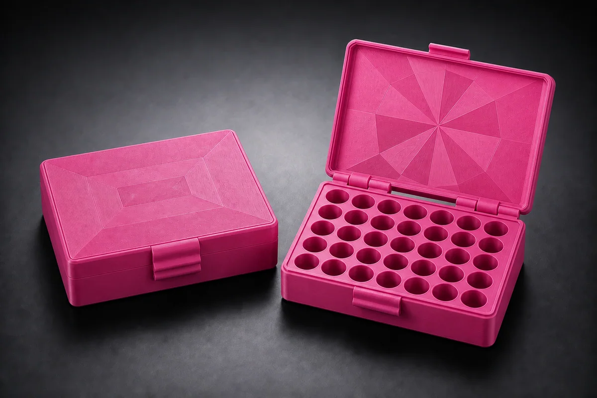 Pink vial organizer