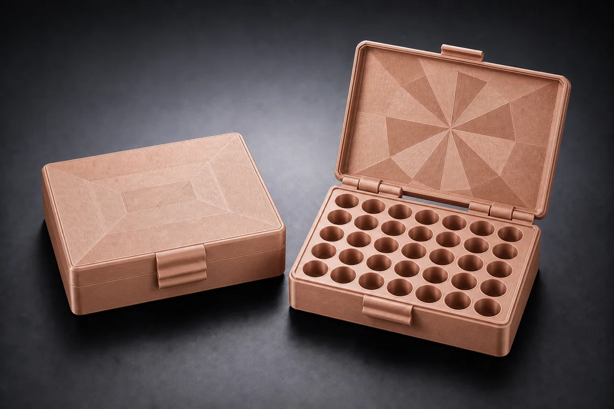 Silk Copper vial organizer