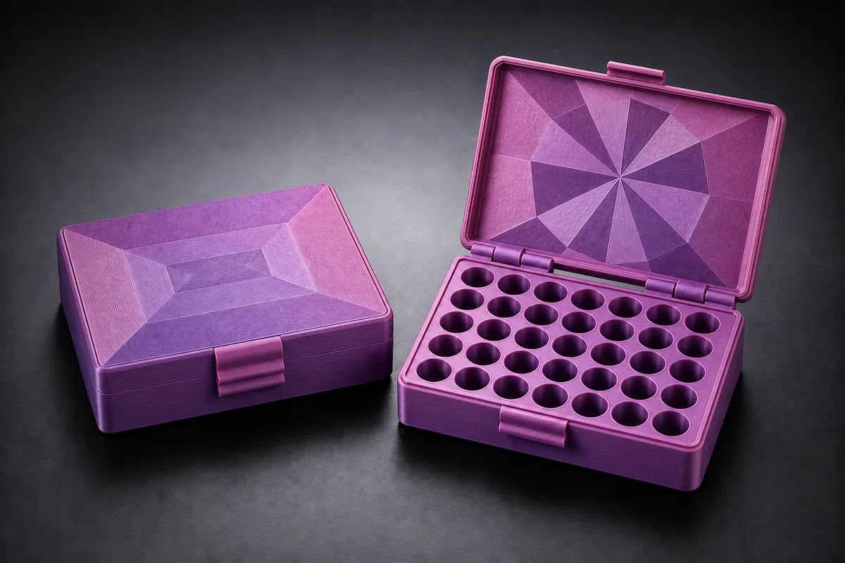 Silk Pink & Purple vial organizer