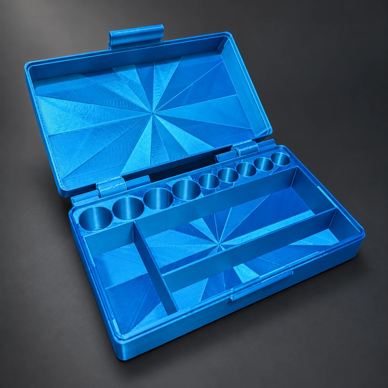 Silk Blue Combo organizer, open